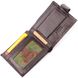 Вместительный мужской кошелек с хлястиком из натуральной кожи KARYA 21078 Коричневый 21078 фото 4
