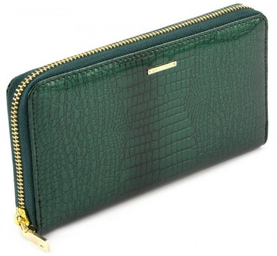 Зелёный кожаный лаковый кошелёк Marco Coverna 403-2500-7 403-2500-7 фото