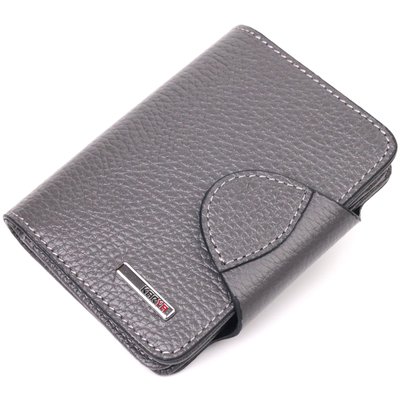 Стильний жіночий гаманець із натуральної шкіри KARYA 21349 Сірий 21349 фото