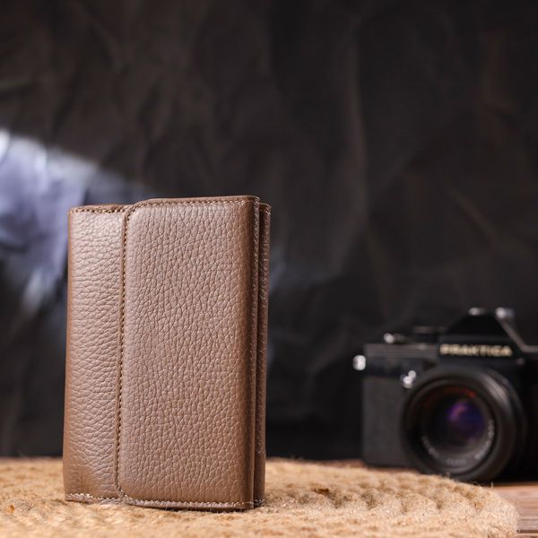 Жіночий стильний гаманець із натуральної шкіри флотар CANPELLINI 21590 Бежевий 21590 фото
