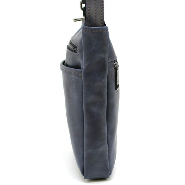 Мужская кожаная сумка через плечо RK-1300-3md TARWA синяя RK-1300-3md фото