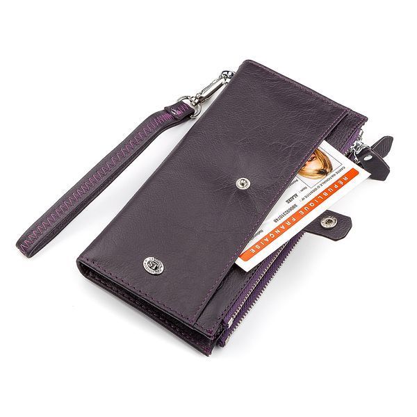 Гаманець жіночий ST Leather 18384 (ST420) шкіряний Фіолетовий 18384 фото