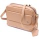 Стильна сумка жіноча крос-боді з натуральної шкіри GRANDE PELLE 11652 Бежева 56459 фото 1