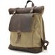 Ролл-ап рюкзак зі шкіри та пісочний канвас TARWA RSc-5191-3md RSc-5191-3md фото 1