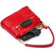 Жіноча яскрава сумка через плече з натуральної шкіри 22136 Vintage Червона 22136 фото 6