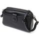 Цікава сумка-клатч у стильному дизайні з натуральної шкіри 22086 Vintage Чорна 22086 фото 1