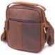 Винтажная мужская сумка из натуральной кожи 21293 Vintage Коричневая 21293 фото 2