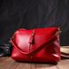 Жіноча яскрава сумка через плече з натуральної шкіри 22136 Vintage Червона 22136 фото 7