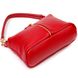 Жіноча яскрава сумка через плече з натуральної шкіри 22136 Vintage Червона 22136 фото 2
