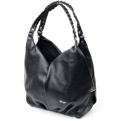 Практичная женская сумка с ручками KARYA 20879 кожаная Черный 20879 фото