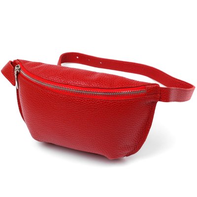 Женская кожаная сумка на пояс Shvigel 16372 Красный 52467 фото