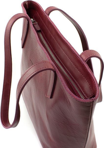 Жіноча шкіряна сумка бордового кольору Grande Pelle 772661 772661 фото