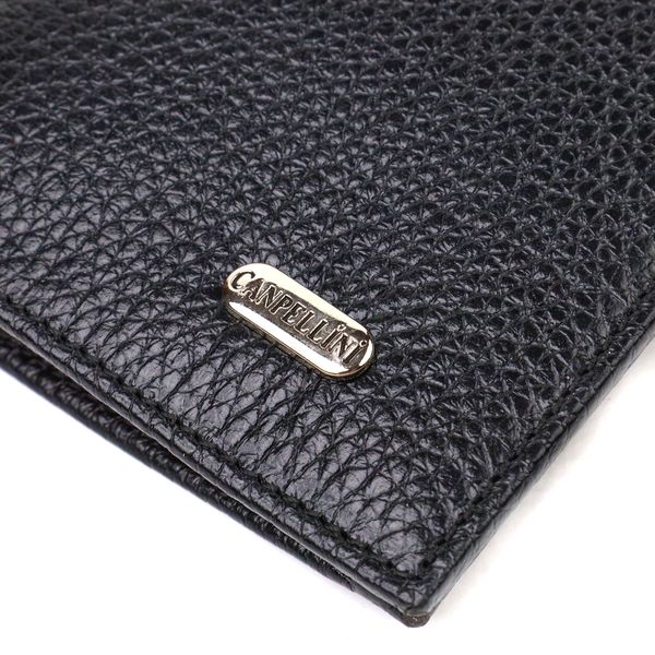 Вертикальний гаманець унісекс із натуральної шкіри CANPELLINI 21897 Чорний 21897 фото
