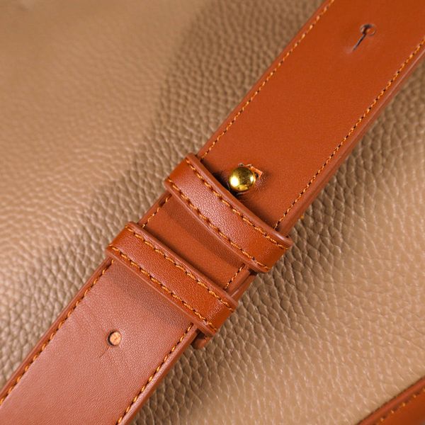Полукруглая сумка кросс-боди из натуральной кожи 22092 Vintage Бежевая 56293 фото