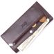 Чудовий вертикальний чоловічий гаманець із натуральної зернистої шкіри KARYA 21437 Коричневий 21437 фото 3