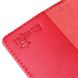 Шкіряна обкладинка на паспорт з ромбами SHVIGEL 13972 Червона 13972 фото 6