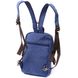 Універсальна сумка-рюкзак із двома відділеннями із щільного текстилю Vintage 22165 Синій 56801 фото 2