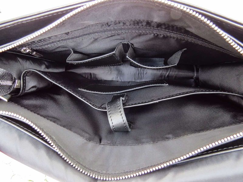Чорна шкіряна сумка через плече формату А4 Newery N1921GA-1 N1921GA-1 фото