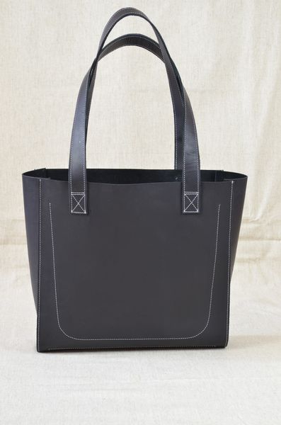 Стильная кожаная женская сумка шоппер SGE WSH 001 black чорна WSH 001 black фото