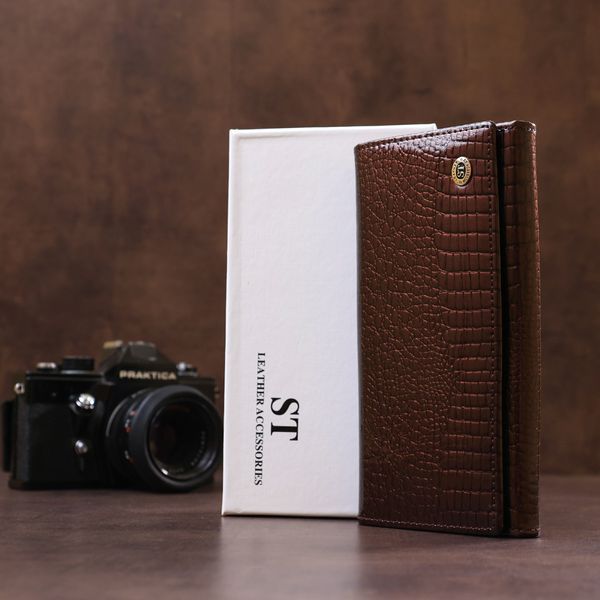Гаманець жіночий ST Leather 18391 (S2001A) шкіряний Коричневий 18391 фото