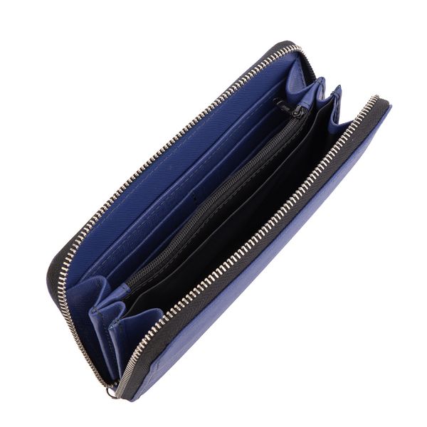 Синий кошелёк на молнии из сафьяновой кожи Newery N10003SB N10003SB фото