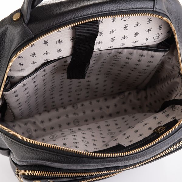 Чорний шкіряний рюкзак VIRGINIA CONTI (ІТАЛІЯ) - VCM03048BLACK VCM03048BLACK фото