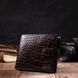 Чоловічий фактурний горизонтальний гаманець з натуральної шкіри з тисненням під крокодила Tony Bellucci 22043 Коричневий 22043 фото 7