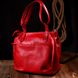 Яркая и вместительная женская сумка с ручками KARYA 20880 кожаная Красный 20880 фото 9