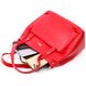 Яркая и вместительная женская сумка с ручками KARYA 20880 кожаная Красный 20880 фото 7