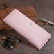 Горизонтальний тонкий гаманець зі шкіри жіночий ST Leather 19325 Рожевий 19325 фото 9