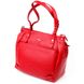 Яркая и вместительная женская сумка с ручками KARYA 20880 кожаная Красный 20880 фото 1