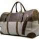 Дорожня сумка-баул зі шкіри Crazy Horse і тканини Canvas RGj-1633-4lx TARWA RGj-1633-4lx фото