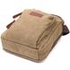 Містка вертикальна сумка для чоловіків із текстилю Vintage 22238 Оливковий 56864 фото 3