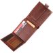 Функціональний чоловічий гаманець з хлястиком із натуральної шкіри KARYA 21080 Світло-коричневий 21080 фото 5
