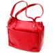 Яскрава та містка жіноча сумка з ручками KARYA 20880 шкіряна Червоний 20880 фото 2