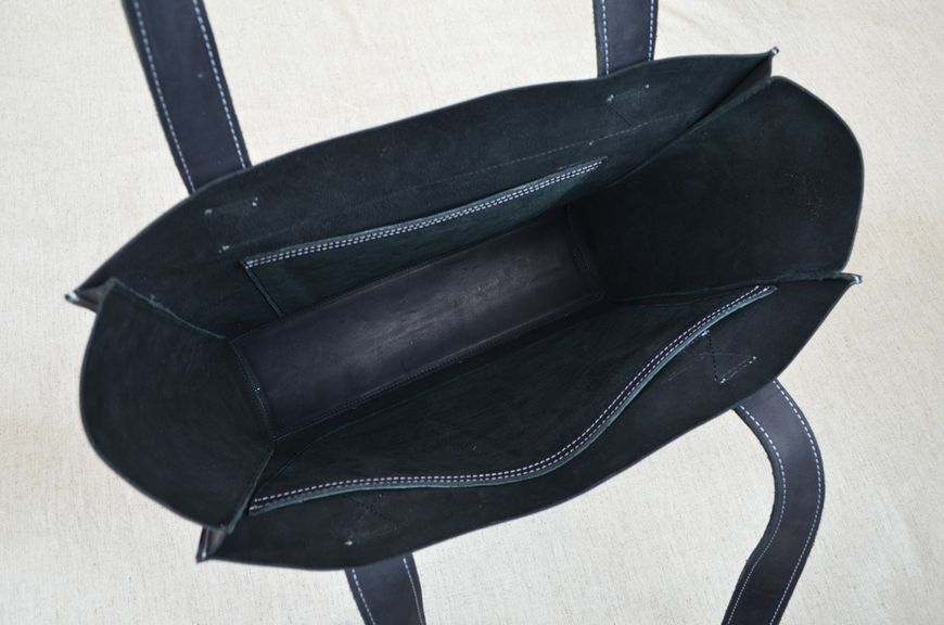 Стильна жіноча шкіряна сумка шопер SGE WSH 001 black чорна WSH 001 black фото