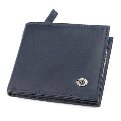 Чоловічий гаманець ST Leather 18342 (ST154) на блискавці Синій 18342 фото