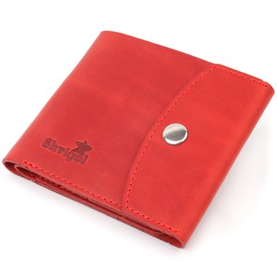 Женское винтажное кожаное портмоне Shvigel 16614 Красный 16614 фото