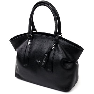 Вместительная женская сумка KARYA 20881 кожаная Черный 20881 фото