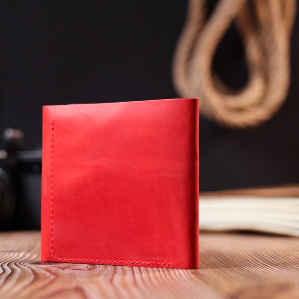 Жіноче вінтажне шкіряне портмоне Shvigel 16614 Червоний 16614 фото