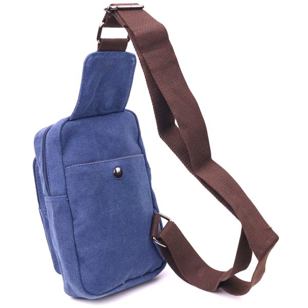 Компактна сумка через плече із щільного текстилю 21232 Vintage Синя 21232 фото