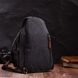 Текстильна сумка з ущільненою спинкою через плече Vintagе 22172 Чорний 56808 фото 8