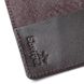 Шкіряна обкладинка на паспорт з ромбами SHVIGEL 13974 Коричнева 13974 фото 6