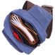 Компактная сумка через плечо из плотного текстиля 21232 Vintage Синяя 21232 фото 5