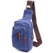 Компактна сумка через плече із щільного текстилю 21232 Vintage Синя 21232 фото 1