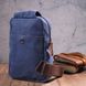 Компактна сумка через плече із щільного текстилю 21232 Vintage Синя 21232 фото 8