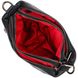 Удобная сумка на три отделения из натуральной кожи 22094 Vintage Черная 22094 фото 4