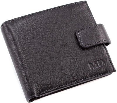 Чёрный маленький кошелёк мужской MD Leather MC 132-a MC 132-a фото