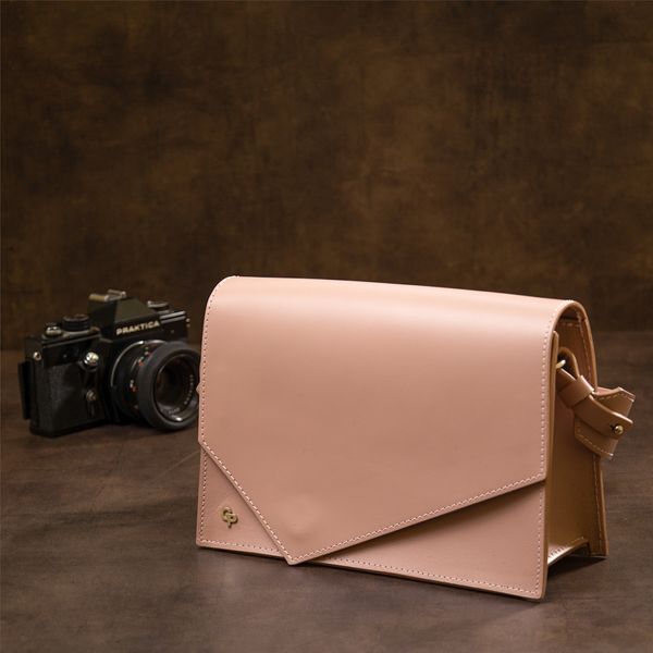 Жіноча сумка з натуральної шкіри GRANDE PELLE 11435 Рожевий 49840 фото