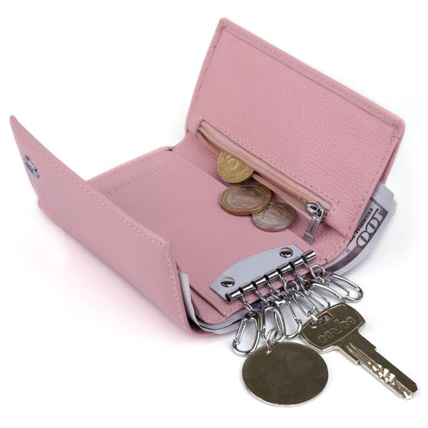 Ключниця-гаманець жіноча ST Leather 19227 Рожева 19227 фото